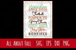 All About Fall| SVG | PNG | Autumn Leaves | Pumpkin Pie Product Image 1