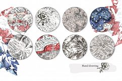 Vintage USA. America Backgrounds. Product Image 6