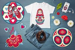 Matryoshka. Russian souvenir. Soccer balls for children. Footbal. Babushka doll Product Image 2