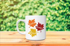 Grateful Thankful Blessed SVG - Fall SVG Cut File - DXF EPS Product Image 5