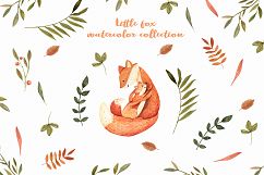 Watercolor Autumn Fox Product Image 3