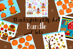 Thanksgiving Clipart Graphics Bundle, Illustrations, Clipart Product Image 1