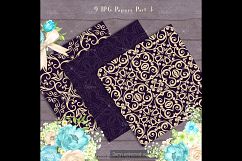 Luxury Pearl, Purple, Gold Glitter Kit, Balloon, Bow, Lights Product Image 2