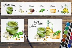 Italian pesto. Watercolor Product Image 4