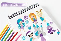 Winter Fairies graphics and illustrations Product Image 3