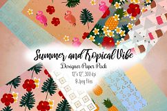 summer tropical paper pack Product Image 1