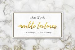 Marble Textures - White &amp; Gold Product Image 10