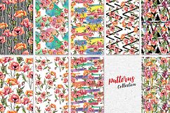 Bouquet of red poppies PNG watercolor set Product Image 6