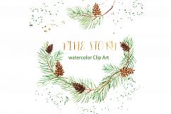 Christmas watercolor clipart bundle Product Image 13