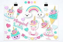 Unicorn sweets graphics and illustrations Product Image 2