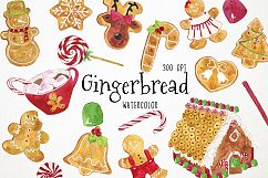 Christmas Cookies Clipart, Christmas Clipart, Gingerbread Cl Product Image 1