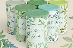 Greenery - Watercolor Green Leafs Product Image 2