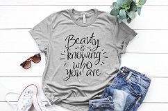 Beauty is knowing who you are Printable Product Image 2