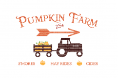Fall SVG Files Red Truck Iron On Decals Heat Transfer Vinyl Scrapbooking Stencil EPS DXF Silhouette Cameo Cricut Commercial Use Product Image 1