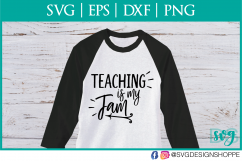 Teaching is my jam, Teacher, Teacher SVG, School svg File, Product Image 1