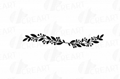 Laurel wreath clipart, Monogram frames silhouette Product Image 5