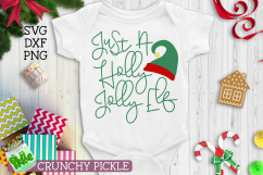 Just A Holly Jolly Elf Christmas SVG Product Image 3