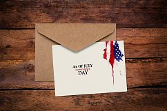 Old America. Watercolor Flag USA. Grunge elements. Product Image 8