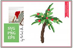 Tropical Christmas Collection SVG vol 14 Product Image 1