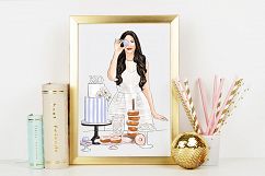 Fashion illustration - Baker Girl - Light Skin Product Image 6