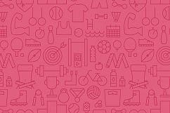 Sport Fitness Line Seamless Patterns Product Image 3