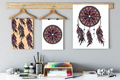 Dreamcatcher illustration and pattern Product Image 6