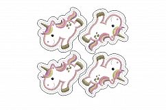 Baby Unicorn Jumping No1 Feltie In The Hoop ITH Grouped Product Image 7