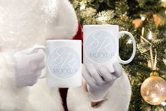 Christmas Mugs Mockup with Santa Product Image 2