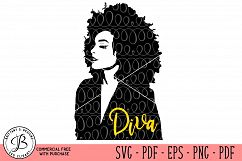 Afro Hairstyle Woman SVG Product Image 1
