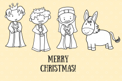 Christmas Nativity Digital Stamps Product Image 3