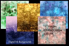 Digital Ink Backgrounds - 12 Image Set Product Image 2