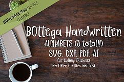 Bottega Handwritten Alphabets SVG Cut Files Product Image 1