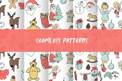 Christmas and Winter Vector clipart Winter elements Santa Product Image 4