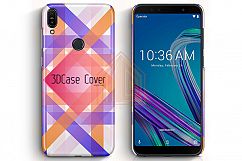 Asus Zenfone Max pro M1 3DCase Design Mockup Back/Front view Product Image 2