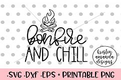 Bonfire and Chill Fall SVG DXF SVG DXF EPS PNG Product Image 1