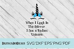 Bad Unicorn SVG Cutting File  Product Image 1
