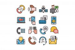 Communication icons set Product Image 1