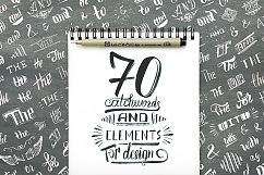 Handwritten catchwords and design elements Product Image 1