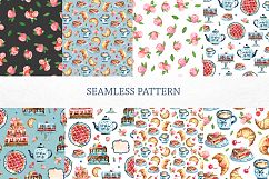 Watercolor cakes and sweets Product Image 4