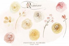 Rose Gold Romance Watercolor Flowers Product Image 11