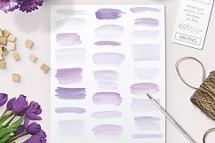 Watercolor PS brushes brush strokes with bonus PNG Product Image 2