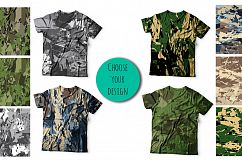 6 camouflage backgrounds collection. Product Image 4