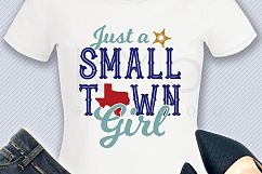 Just a Small Town Girl Texas SVG PNG DXF EPS files Product Image 2