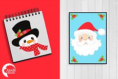 Many Santas clipart, graphics, illustrations AMB-197 Product Image 3