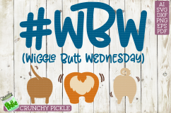 Wiggle Butt Wednesday WBW SVG Product Image 2