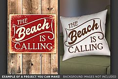 The Beach is Calling SVG Files - Beach Decor - 750 Product Image 3