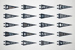 20 Hand Drawn Pennant Flags Product Image 3