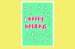 AA25-Christmas Greetings cards 6 Designs - SVG Bundle Product Image 5