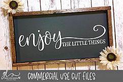Enjoy The Little Things - Digital Cutting File Product Image 1
