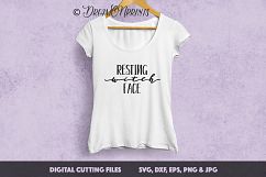 Witch Halloween SVG Cutting Files - Resting Witch Face Product Image 2